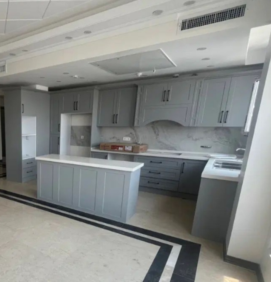 کابینت نیوکلاسیک طوسی فیلی کدT ۲۳۳
