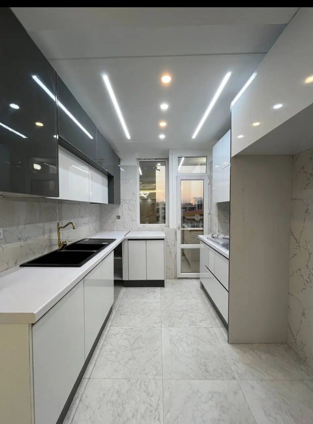 کابینت هایگلس پاک چوب دورنگ دوپله جدید کدXz۳۰۳