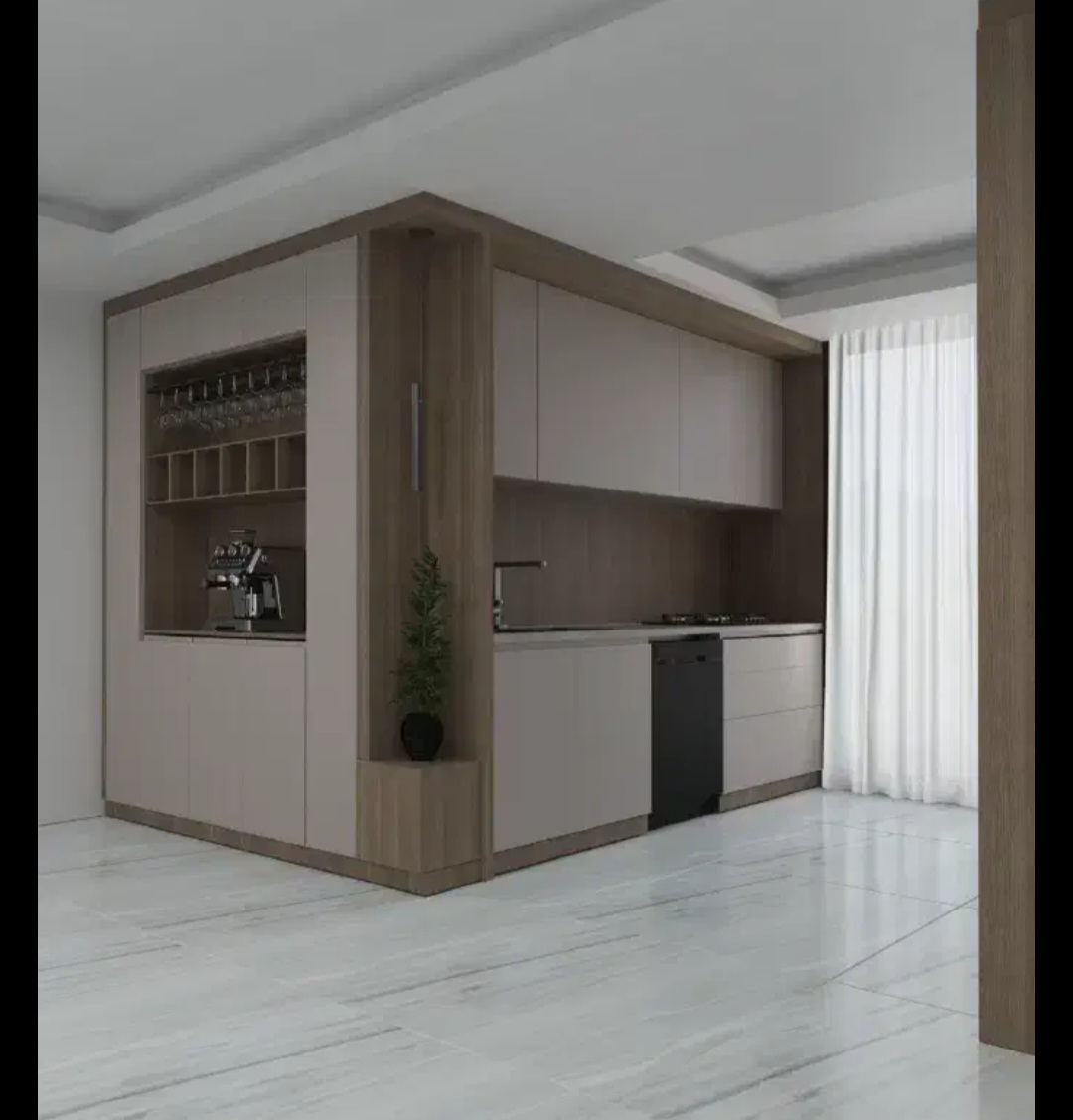 کابینت باکافی بار سوپرمات پاک چوب کدd  ۳۷۰