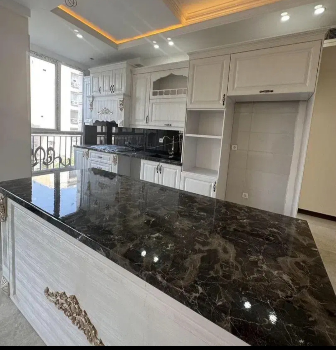 کابینت ممبران نیوکلاسیک موج دار با گل برجسته کدGO۳۹۳