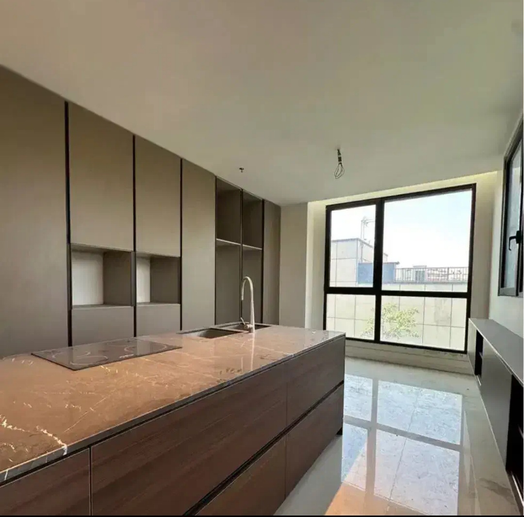 کابینت هایگلاس مات پاک چوب ایستاده قدی کمدی کدH۴۲۵