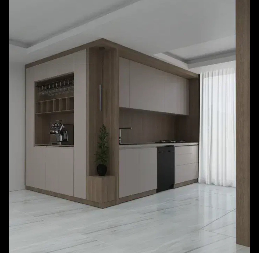 کابینت هایگلاس باکافی بار در۴قسط کد ۴۹۱