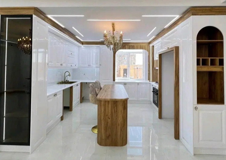 کابینت نیوکلاسیک مات وبراق باصفحه شرکتی رنگبندی در۴قسط.کد۶۱۶